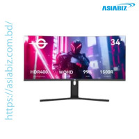 Titan Army C34A1R 34 inch WQHD 165Hz VA Curved Gaming Monitor